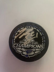 TYLER BOZAK SIGNED AUTOGRAPH ST. LOUIS BLUES OFFICIAL HOCKEY PUCK BAS COA - Picture 1 of 2