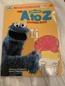 VINTAGE Sesame Street COLORING BOOK 1976 - Picture 1 of 18