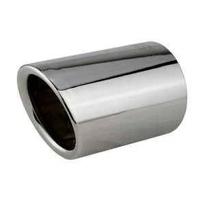 1 Auspuffblende Edelstahl für VW Golf 6 7 Polo 6R Audi A1 A3 Auspuff Blende - Bild 1 von 5
