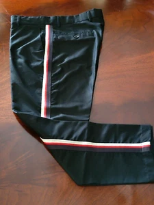MENS BOOHOO MAN BLACK PANT WITH RIBBON STRIPE, 32R - Picture 1 of 5