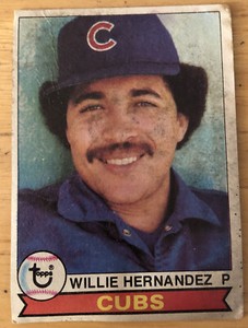 1979 Topps Willie Hernandez Baseball Card #614 Cubs Low-Grade Poor