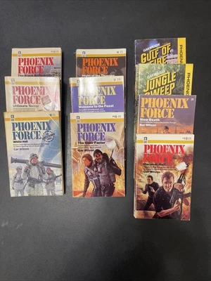 Phoenix Force - Gar Wilson Book Lot Of 10. 1983-1989 - Image 1 of 4