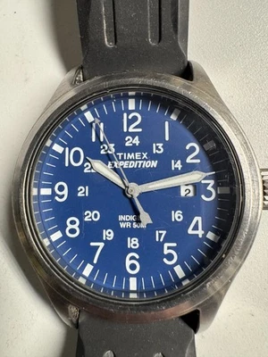 Reloj Timex Expedition 40MM Acero Inoxidable Batería Nueva INDIGLO ROTO Funciona Bien Foto 1 de 4