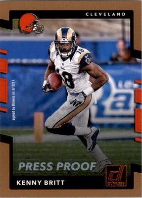 2017 Donruss Press Proofs Bronze #81 Kenny Britt - FB - Image 1 of 2
