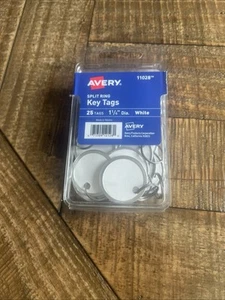 Llavero Avery, 1-1/4" de diámetro, llavero de metal dividido, 25/PK - Imagen 1 de 3