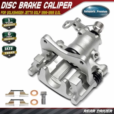 Pinza de freno de disco trasera izquierda con soporte para Volkswagen Jetta 96-98 Golf 96-99 VW Foto 1 de 4