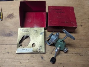 Vintage Thommen Record Model 50B Spinnrolle Schweiz im Karton schön - Bild 1 von 9