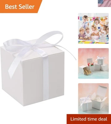 Versátiles 60 PIEZAS Cajas de Regalo Blancas 3x3x3 Pulgadas - Perfectas para Cualquier Celebración Foto 1 de 4