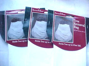 LOT 3 Santa's Best Large Christmas Tree Removal Bags - Holds tree 8 feet tall. - Picture 1 of 1