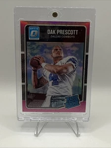 2016 Donruss Optic Rated Rookie DAK Prescott Pink Holo RC COWBOYS - Bild 1 von 2