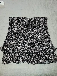 Art Class Girls Size 7/8 Pink And White Floral Ruffle Skirt - Picture 1 of 5