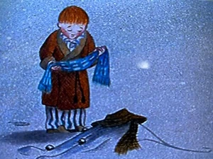 Raymond Briggs DER SCHNEEMANN SCHAL MIT FRANSEN N Pop Up BK und DVD Weihnachten - Bild 1 von 15