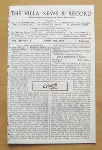 ASTON VILLA v LIVERPOOL 1947/1948 *Good Condition Football Programme* - Picture 1 of 3