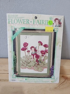 Flower Fairies 5531 Doble Margarita Cicely Mary Barker Punto de Cruz Kit Sellado Foto 1 de 2