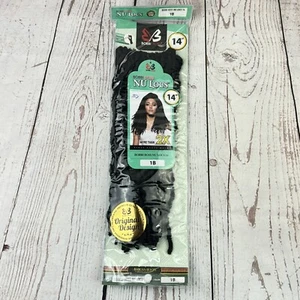 BOBBI BOSS Nu Locs 14" Crochet Braids 1 Pack Pre-Made Loop Hand-Made Fiber 1B - Picture 1 of 5