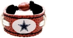 NFL Dallas Cowboys Classic Bracelet Wrist Made from Genuine Leather Football - Picture 1 of 2