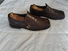 Patrick Cox Wannabe loafers shoes UK12 Brown  leather Mad in Italy RARE