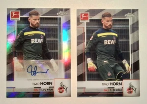 Timo Horn 2021 Topps Chrome Bundesliga Silver Refractor Autograph & Base Cards - Picture 1 of 6