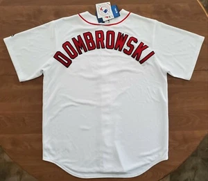 NEW Dave Dombrowski Majestic Cool Base Sewn Stitched Jersey Boston Red Sox Large - Picture 1 of 2