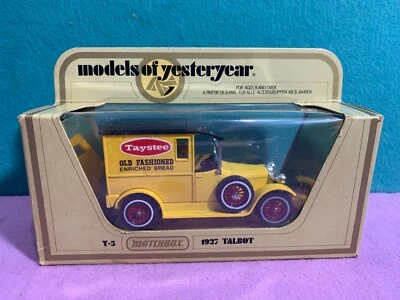 Camión de pan Talbot Taystee vintage Matchbox Lesney 1978 modelos de antaño Y5 Foto 1 de 4