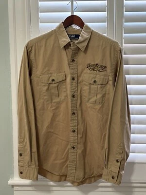 Polo by Ralph Lauren Men’s L Mallard Embroidered Button Down Long Sleeve Shirt - Image 1 of 4