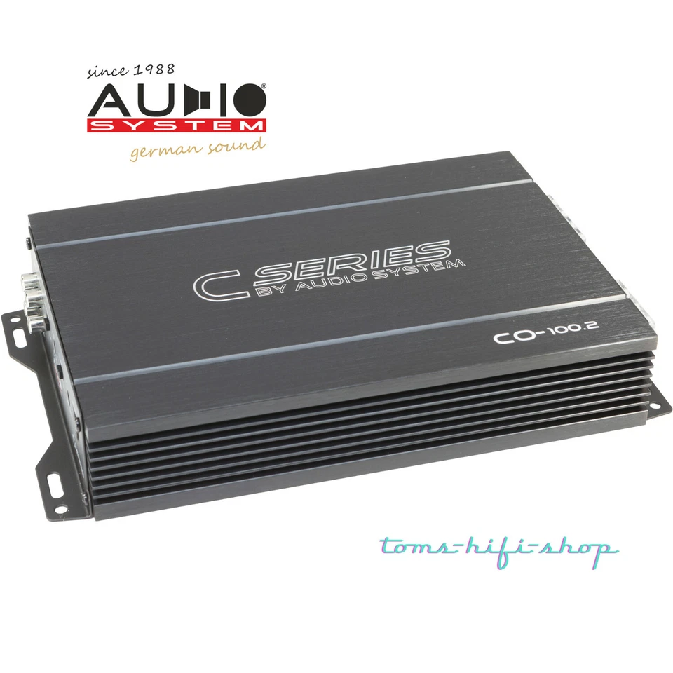 AUDIO SYSTEM CO-100.2 2-Kanal Verstärker Auto PKW Endstufe 2x100 1x320 Watt/RMS - Bild 1 von 1