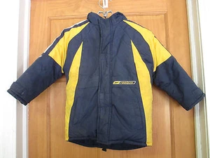 Abrigo de invierno Reebok amarillo y azul/gris y azul reversible para jóvenes talla 5 - Imagen 1 de 2