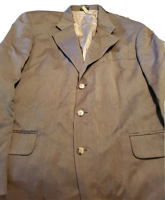 Oscar De La Renta Talla 44R 38W Gris Tostado 100% Lana Traje Chaqueta Blazer Abrigo Deportivo Foto 1 de 4