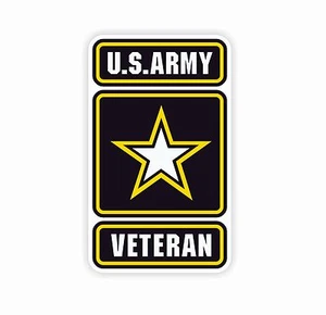 8" US Army Veteran Window Decals Vinyl Stickers Military Embled Outdoor Durable - Picture 1 of 2