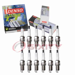 12 pc Denso Platinum TT Spark Plugs for 1998-2005 Mercedes-Benz CLK320 3.2L tn - Picture 1 of 5