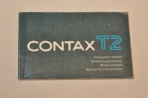 Contax T2 Instruction Manual, Original c1992 EN DE FR ES - Imagen 1 de 4