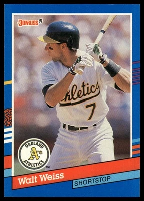 1991 Donruss #214 Walt Weiss - Image 1 of 2