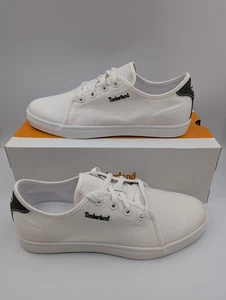Timberland Skape Park Oxford Weiß Canvas Brandneu Schneller Versand Größe UK 7,5 - Bild 1 von 7