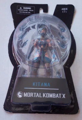 Figura de acción Mortal Kombat X Kitana sin usar, en caja, en paquete, Mezco 2015 WB Games Foto 1 de 4