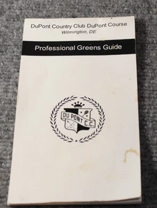 DuPont Golf Country Club Course Yardage Professional Green Guide Pocket Booklet - Picture 1 of 12