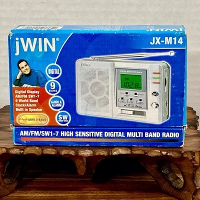Radio digital multibanda de alta sensibilidad jWIN AM/FM/SW1-7 modelo JX-M14 nueva en caja Foto 1 de 4