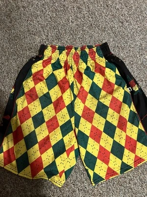 Flow Society Mens Multi Color Monkey Lacrosse Shorts Size Medium  - Image 1 of 2