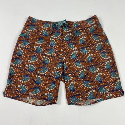 Bañador Patagonia Board Shorts Para Hombres 36 Marrón Azul Estampado de Peces Playa STY86611 Foto 1 de 4