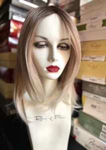 Rene of Paris Cosmo Sleek Synthetic Lace Front Wig (Lace Part)MELTED-MARSHMALLOW - Picture 1 of 7