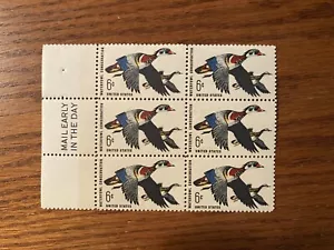 Block of 6 U.S. Stamps: Waterfowl Conservation - Picture 1 of 1