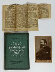 Hans Schadow Buch und Foto Mit Pinsel und Palette mit persönlicher Widmung - Bild 1 von 12