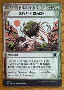 MTG Outlaws of Thunder Junction Breaking News, Savage Smash - Picture 1 of 1