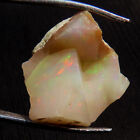 10.70 Ct Naturel Multi Feu Éthiopien Opale Naturel Spécimen (16X18x10 Mm) Cr _