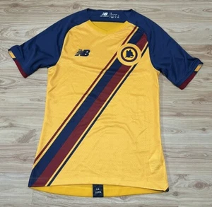 NEW BALANCE AUTHENTIC AS ROMA SPORTIVA ITALY ALTERNATE FUTBOL SOCCER JERSEY SZ S - Picture 1 of 10