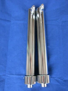 Lowrider Hydraulics 8" chrome cylinder side port, lock-in screw, fittings, Chevy - Bild 1 von 10