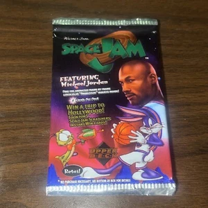 1996 Upper Deck Space Jam 1 Pack Sealed 1 Unopened Wax Pack Jordan? - Picture 1 of 2