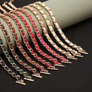 Purse Chain Strap Crossbody Handbag Chain Replacement Leather Shoulder Bag Chain - Picture 1 of 23