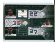 2008-09 Upper Deck SPX Winning Materials Trios Kevin Durant Green Petro