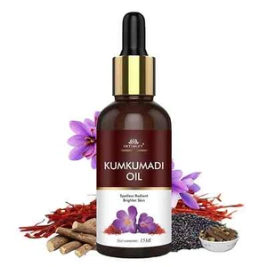 Kumkumadi Face Oil for Glowing Skin, Wrinkles, Whitening - 15 ml Free Shipping - Picture 1 of 5