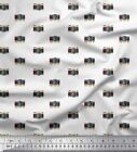Soimoi Cotton Poplin Fabric Camera Shirting Print Sewing Fabric-Xg9